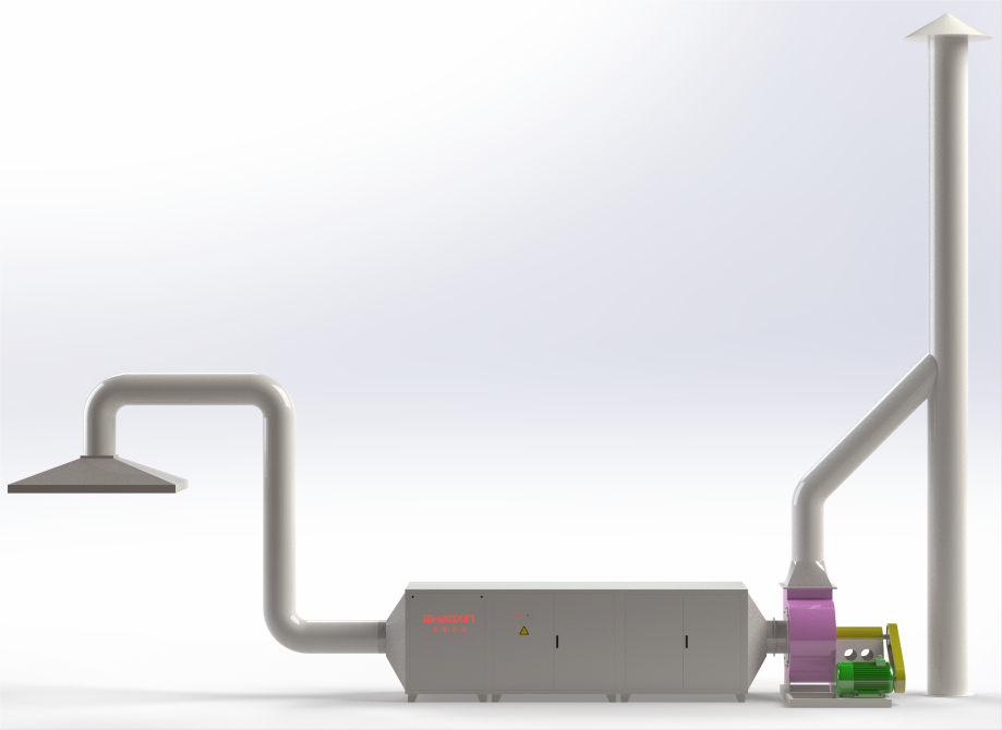 廢氣淨（jìng）化一體機流程圖
